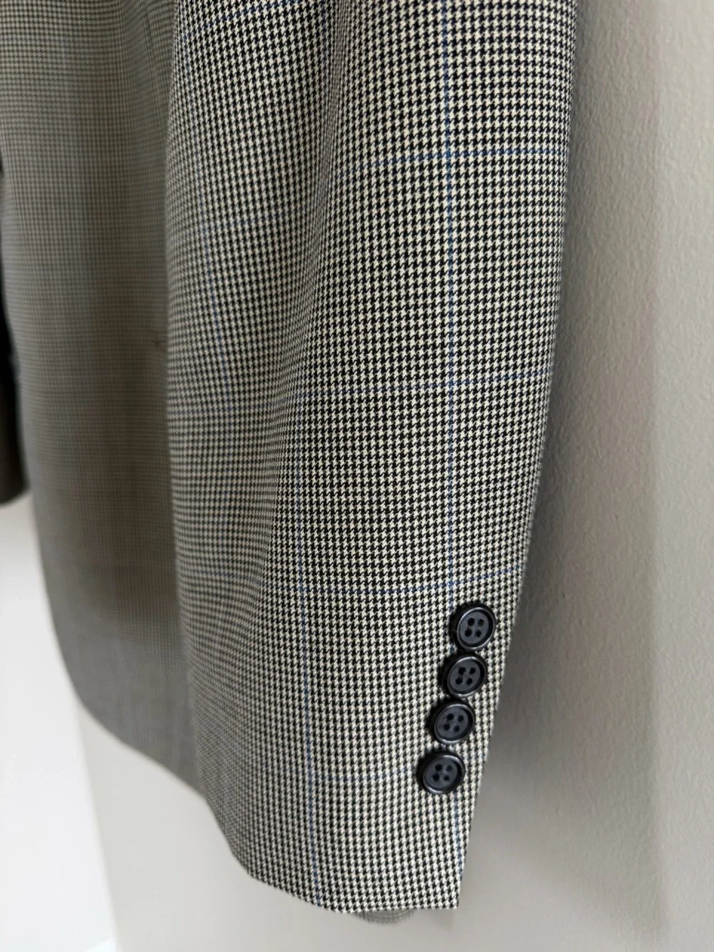 Brooks Brothers Mens Blazer 41R Tan Houndstooth Wool Cashmere SportsCoat Classic